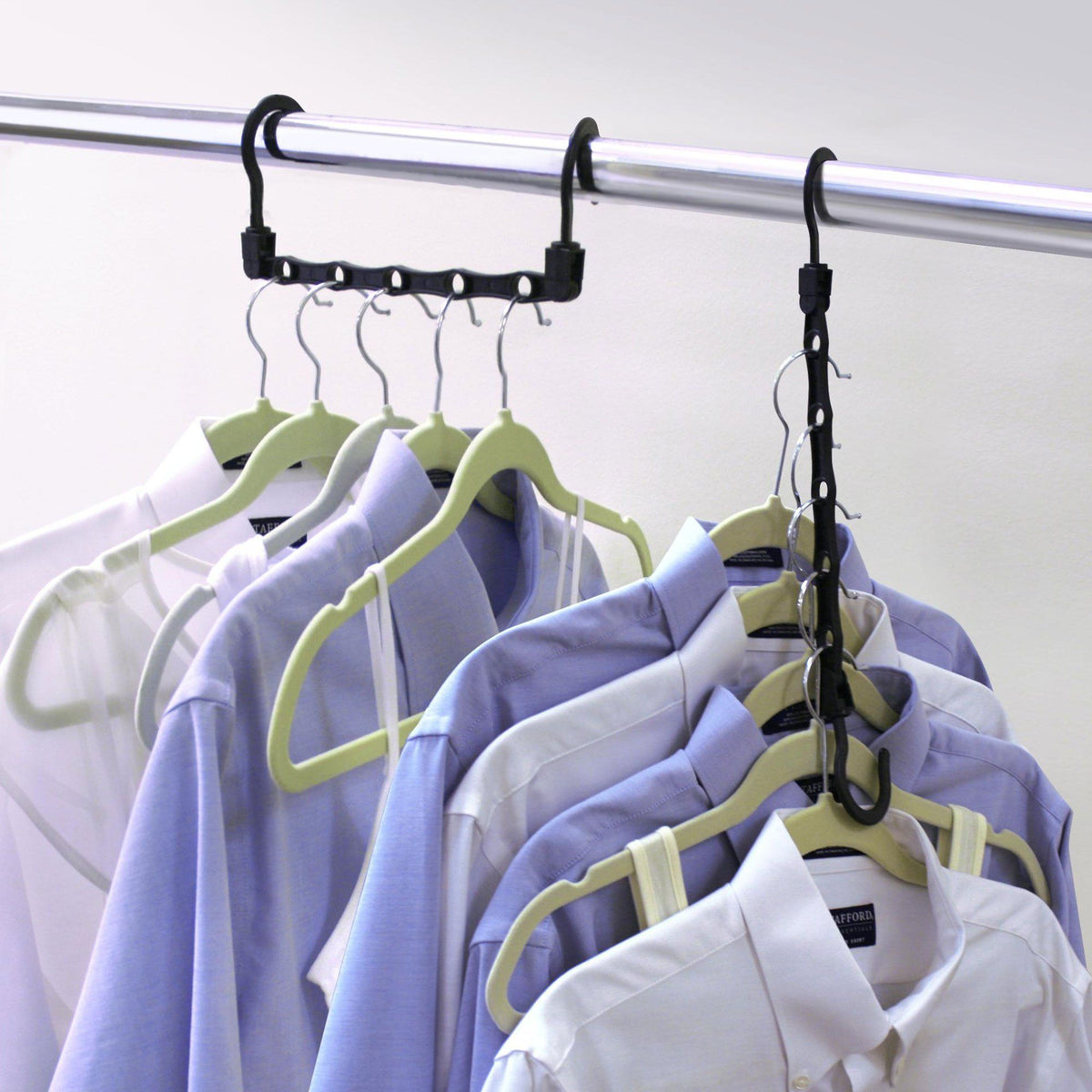 SSWBasics 17 inch Clear Plastic Dress Hangers (Case of 20)