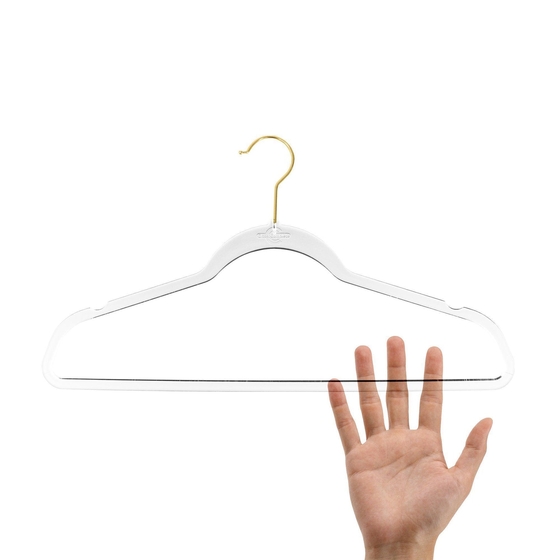 Invisible Hangers with Clips  Space Saving Completely Clear