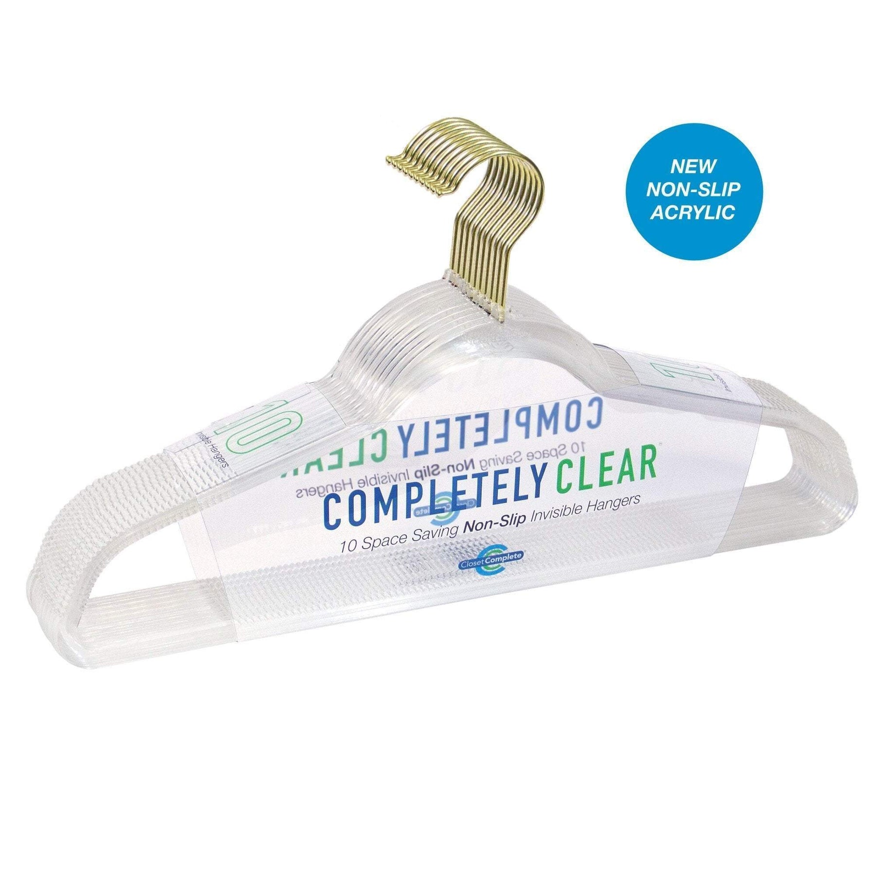 Completely Clear, Non-Slip Invisible Acrylic Hangers